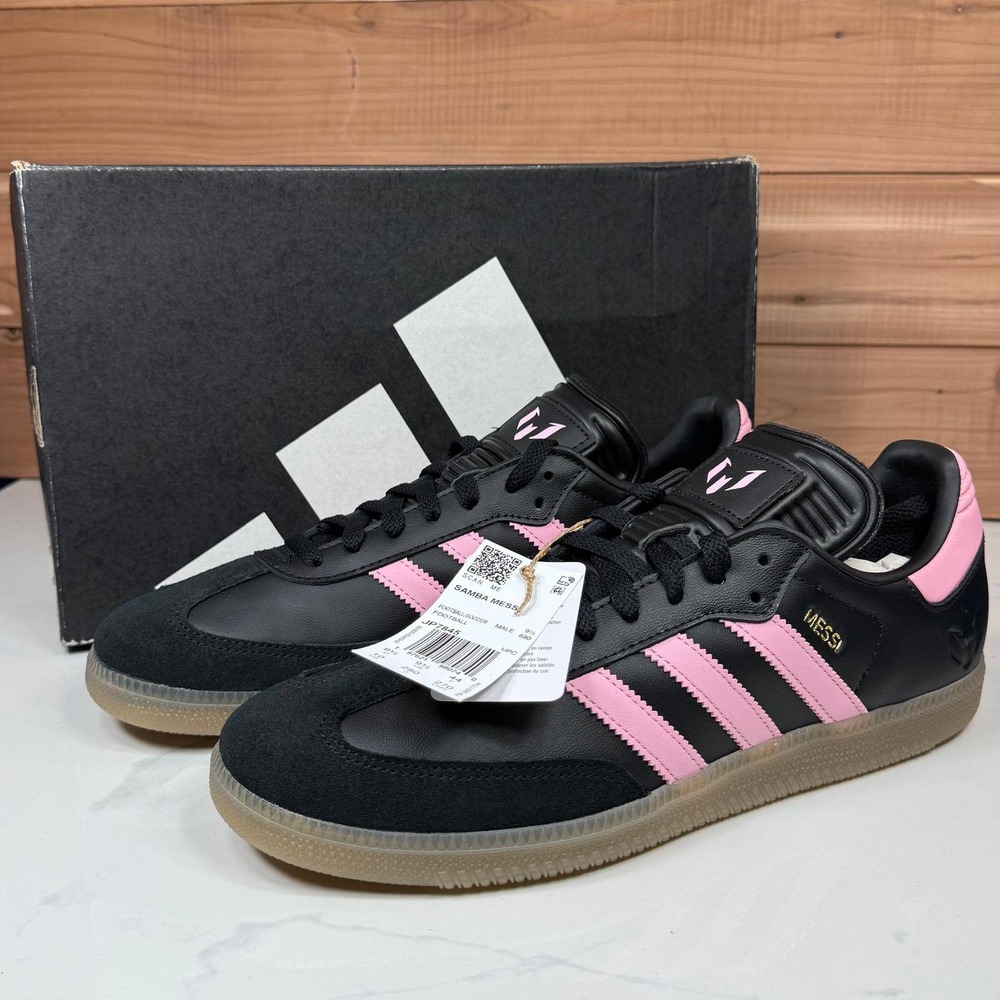 Adidas Samba Messi Inter Miami Black Pink Gum JP7845 Mens Size 10 New NIB